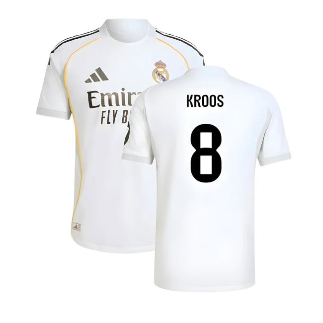 2025-2026 Real Madrid Home Shirt - Kroos 8 #midfield General