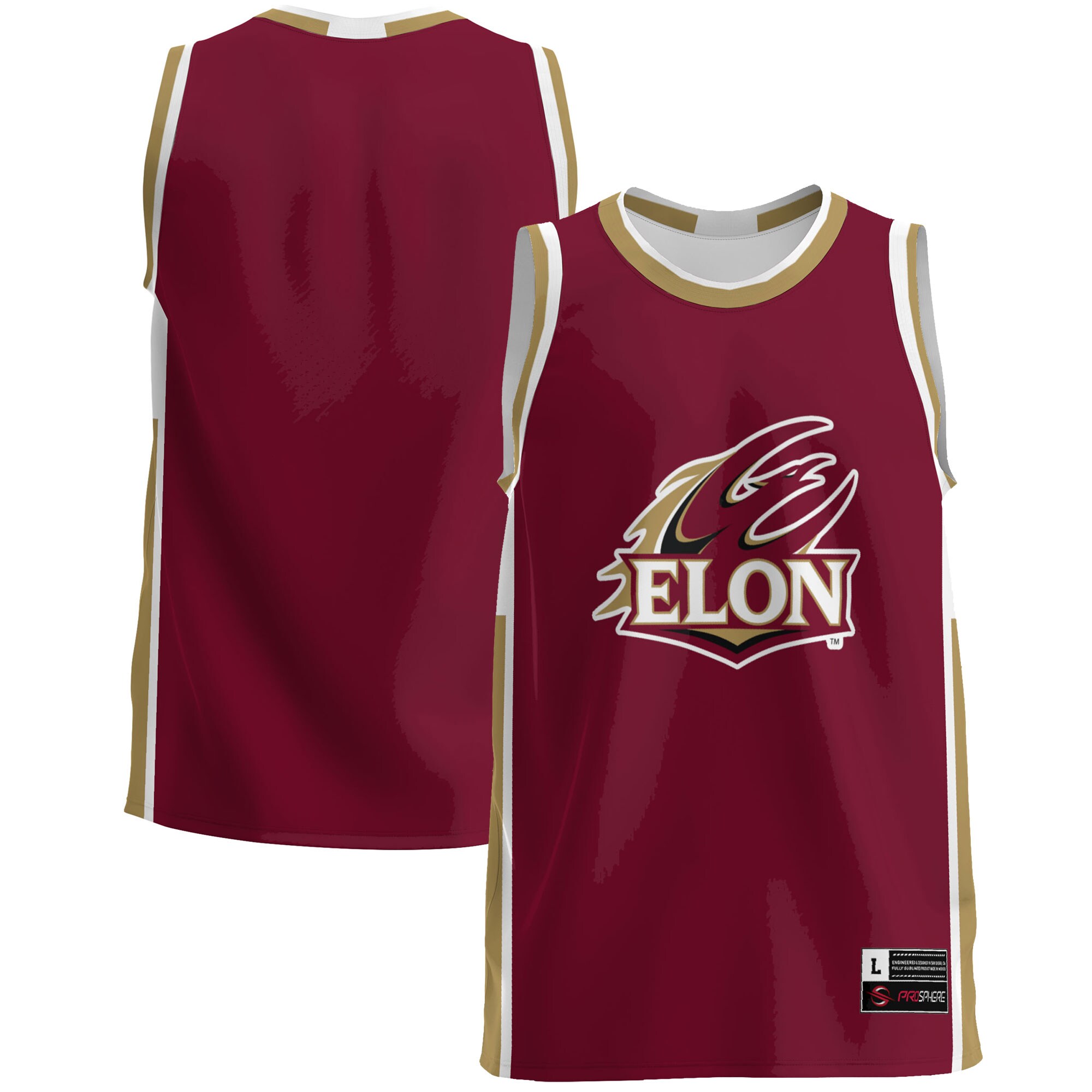 [NJP] Elon Phoenix GameDay Greats Lightweight Basketball Jersey - Maroon