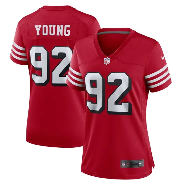 High-Quality SF 49ers Game Jersey - Scarlet | NFL Fan Apparel