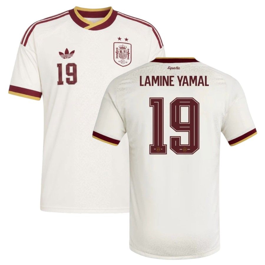 Spain Kids Away Jersey 2026/2027 Lamine Yamal 2 Stars