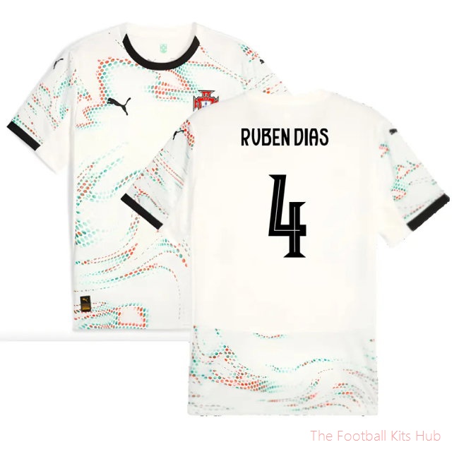 [JED] 2025/26 Portugal Away Shirt (Ruben Dias 4)