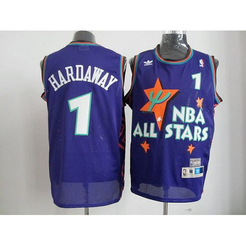 Orlando Magic #1 Penny Hardaway Blue All-Star 1995 Stitched NBA Jersey Mens