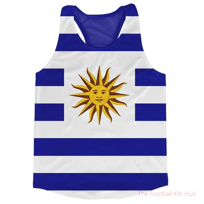 Men Uruguay Flag Running Vest