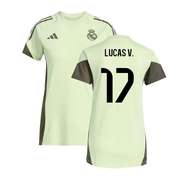 Real Madrid Soccer Club Traditional Training Match Shirt (Womens)