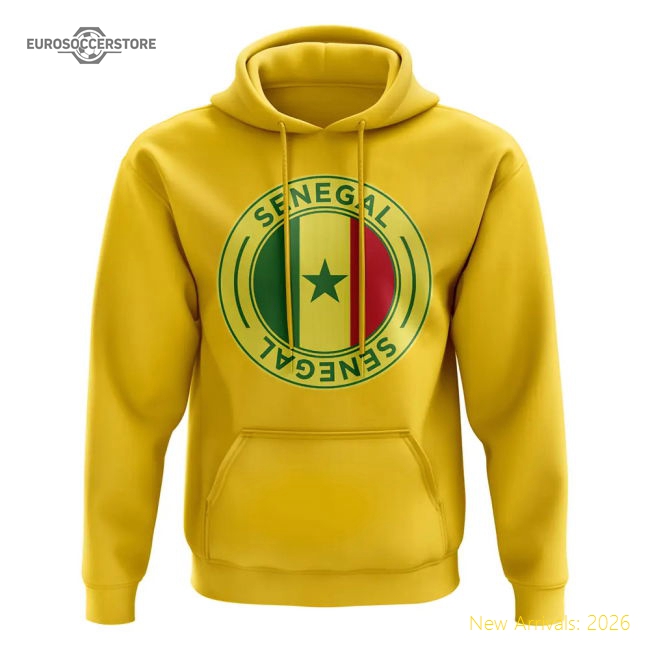 Teranga Lions Football Badge Hoodie (yellow) - Cost-effective