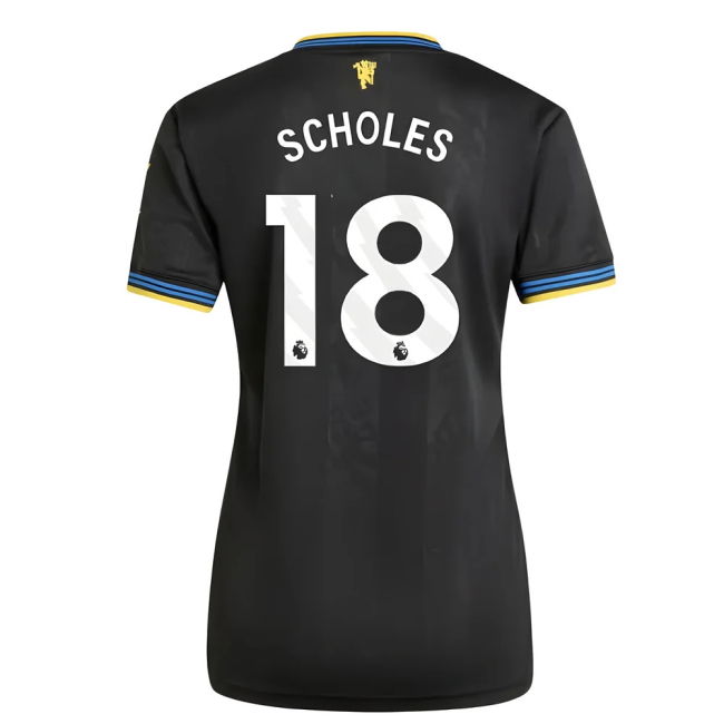 Scholes 18 Man Utd First Team Fan Jersey - Womens Version