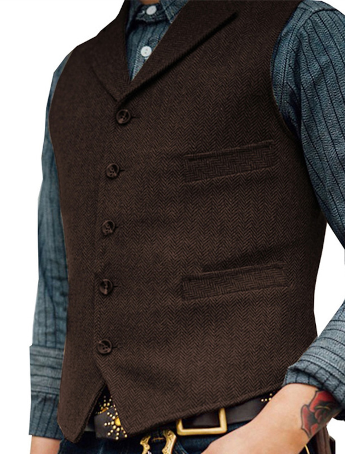 Men's Vest Waistcoat Wedding Event / Party Holiday Vintage 1920s