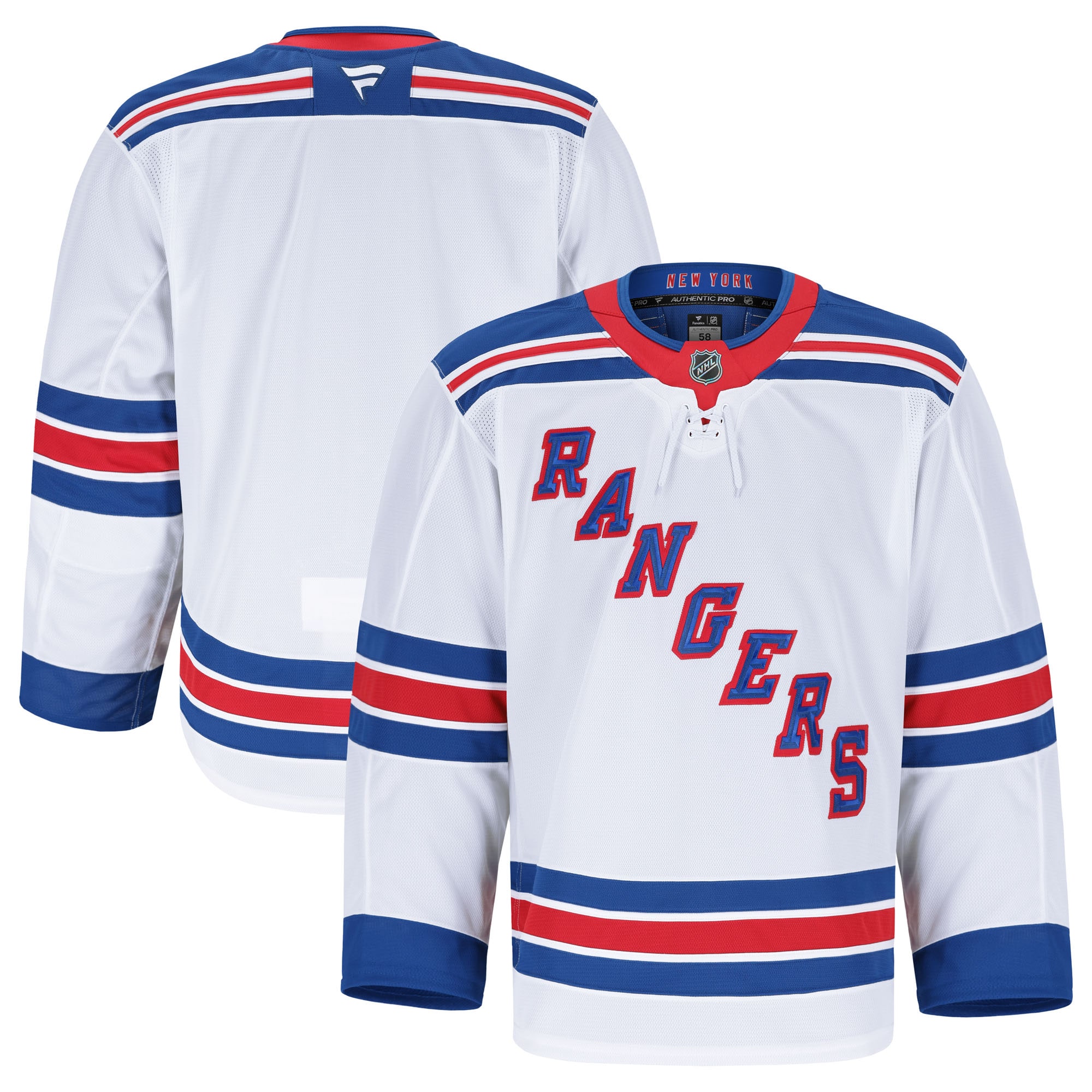 [LK] New York Rangers Away Authentic Pro Jersey - White