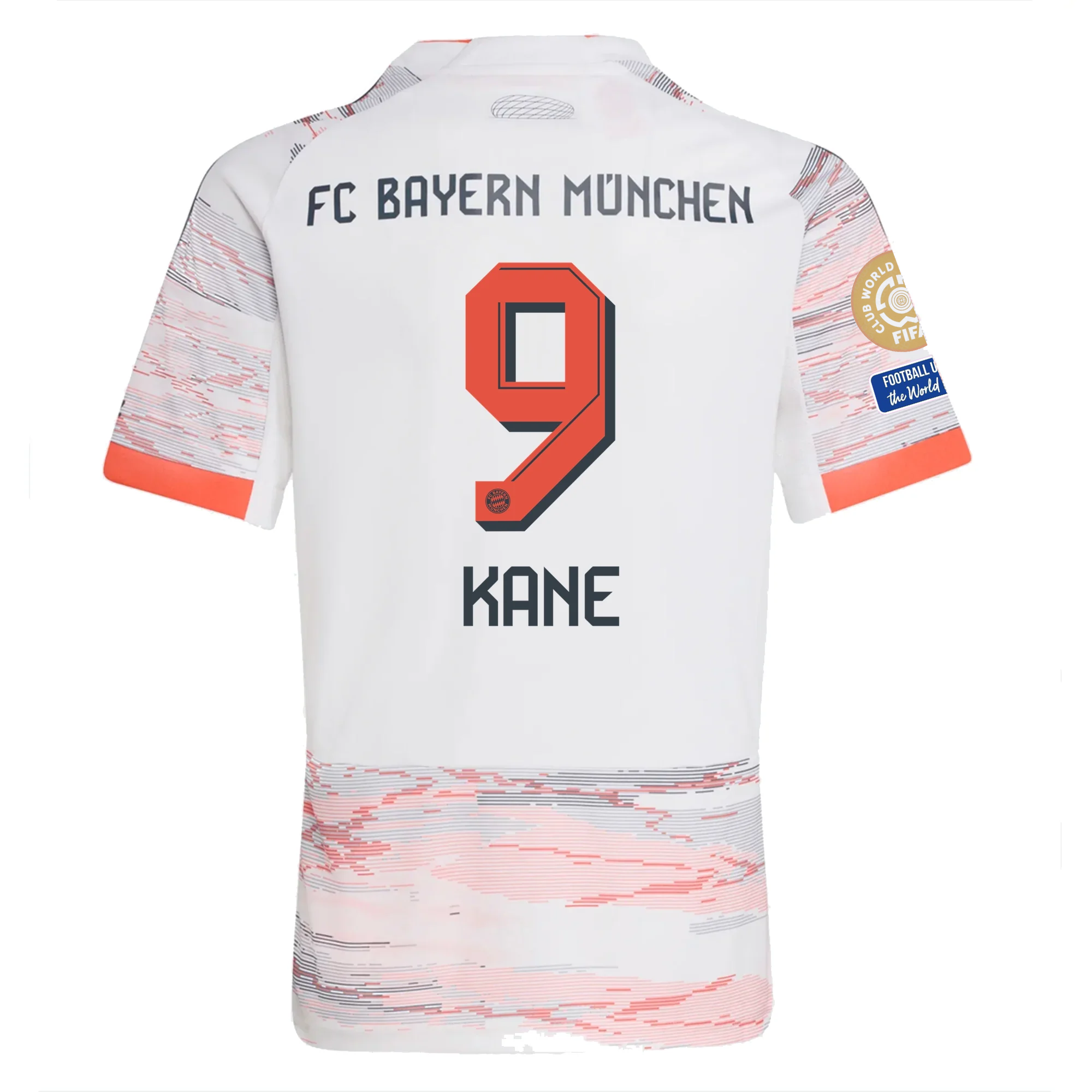 Buy Harry Kane Bayern Munich Away Soccer Jersey 25/26 Club World Cup White Red