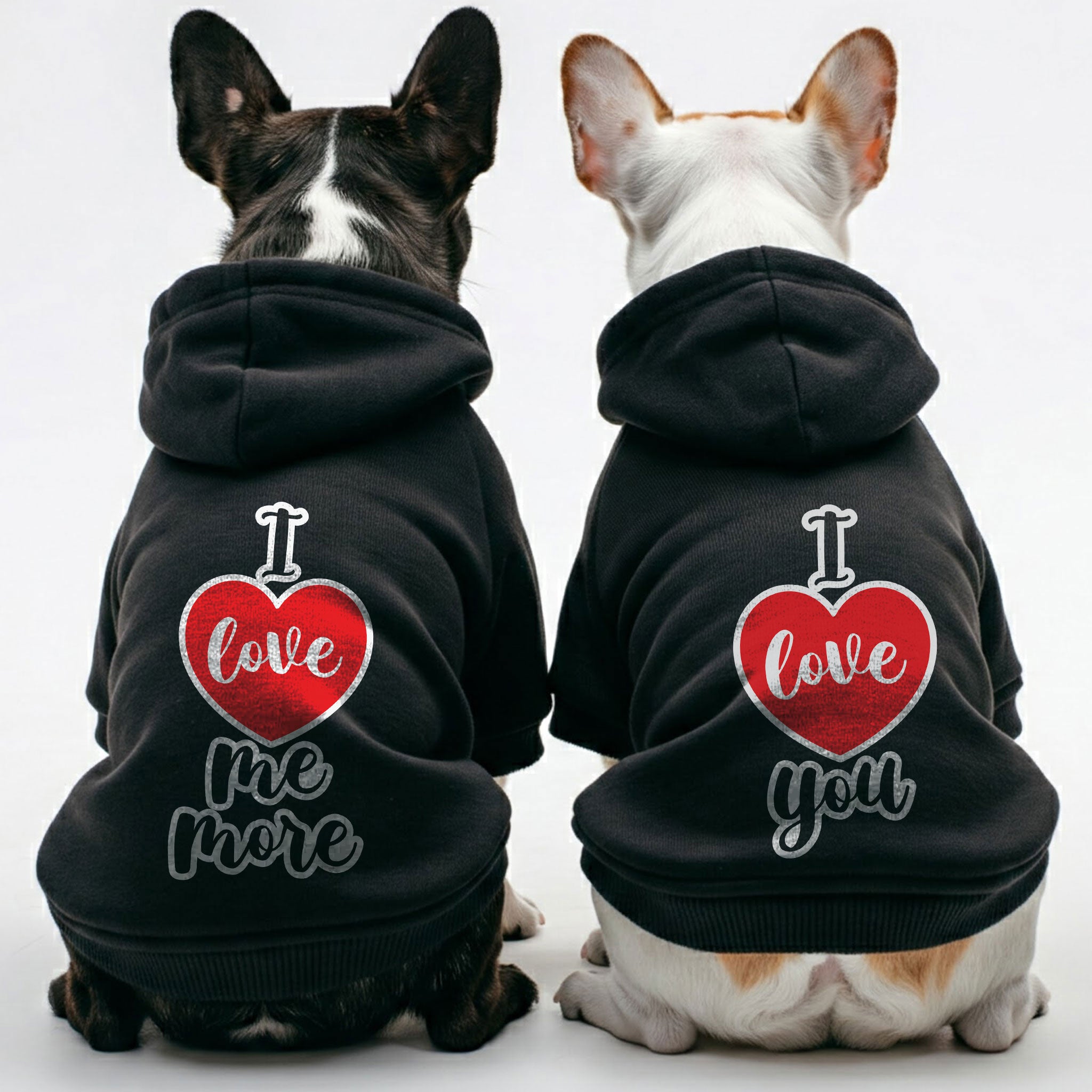 I love you and I love me more - Matching French Bulldog Hoodies – Stylish, Cozy & Personalized!