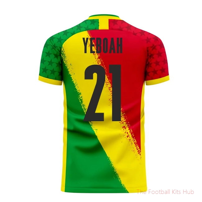 [LK] Ghana 2025/26 Away Football Kit (Libero) (YEBOAH 21)