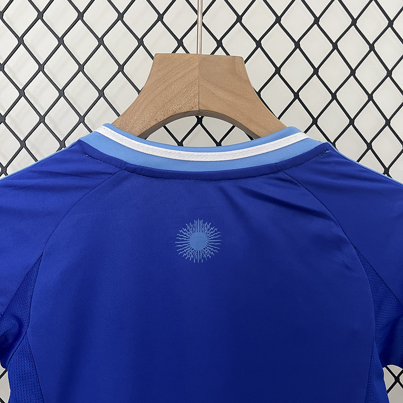 Kids Copa America 2024 Argentina Away Soccer KitShirtShorts -