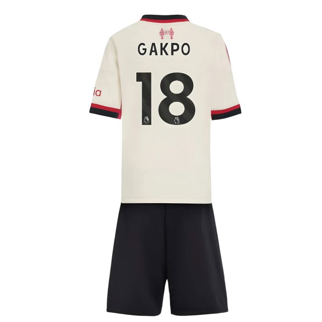 Women's 2025-2026 Liverpool Away Mini Kit (Gakpo 18)