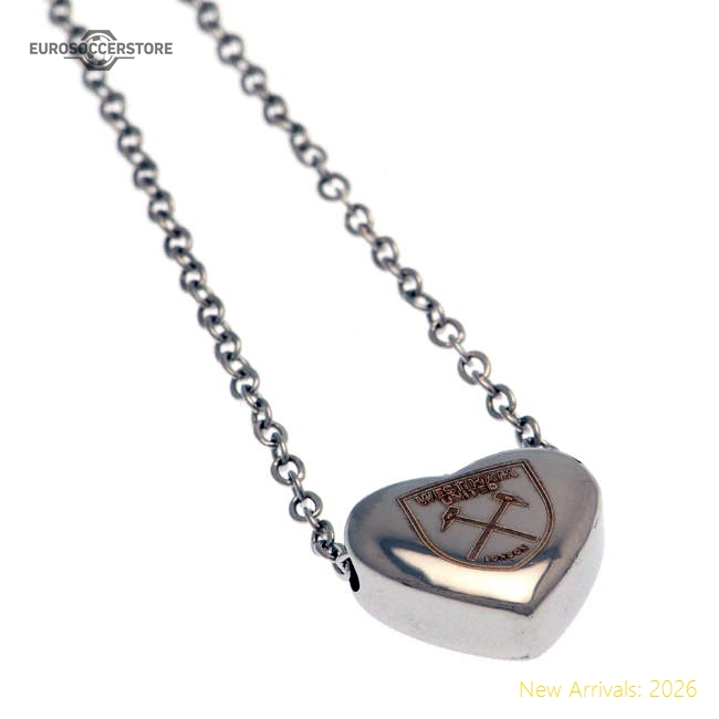 Premium-grade West Ham United Fc Stainless Steel Heart Necklace