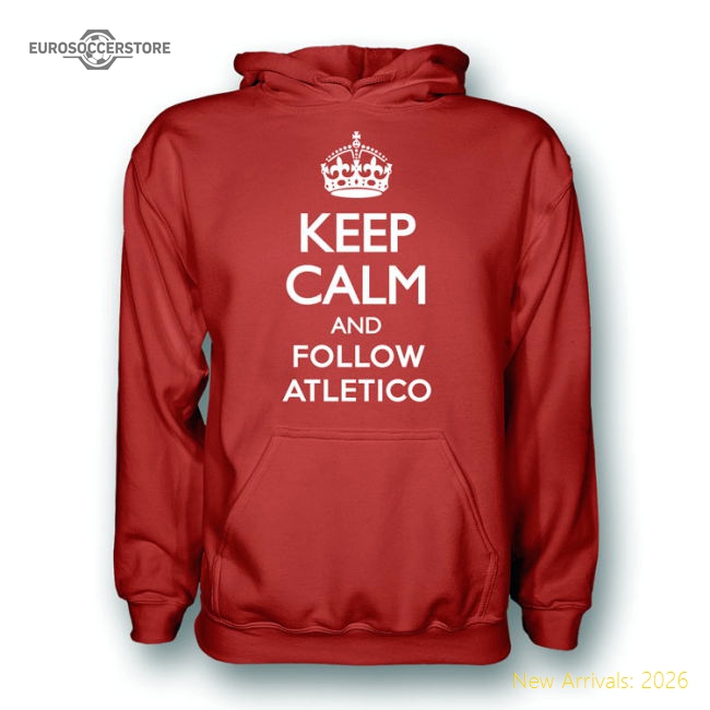Professional-Grade Keep Calm And Follow Atletico Madrid Hoody (Red)