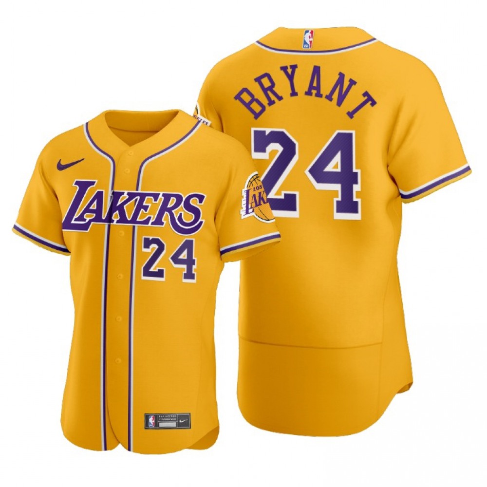 Fan Favorite Premium Men's LA Lakers #24 Kobe Gold Basketball Jersey