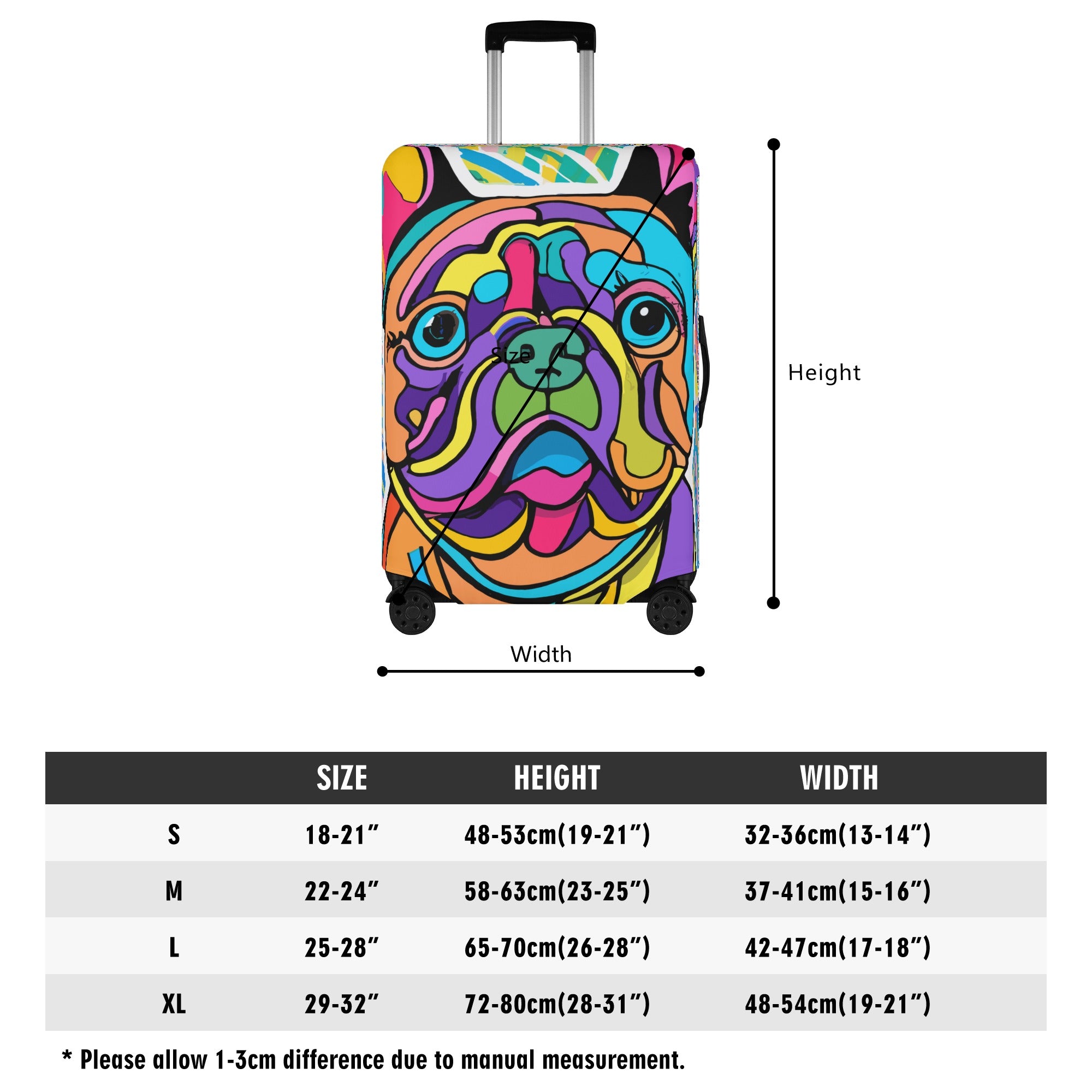 Durable Fashion-Forward Zoe - Luggage Cover for Pet Enthusiasts Stylish