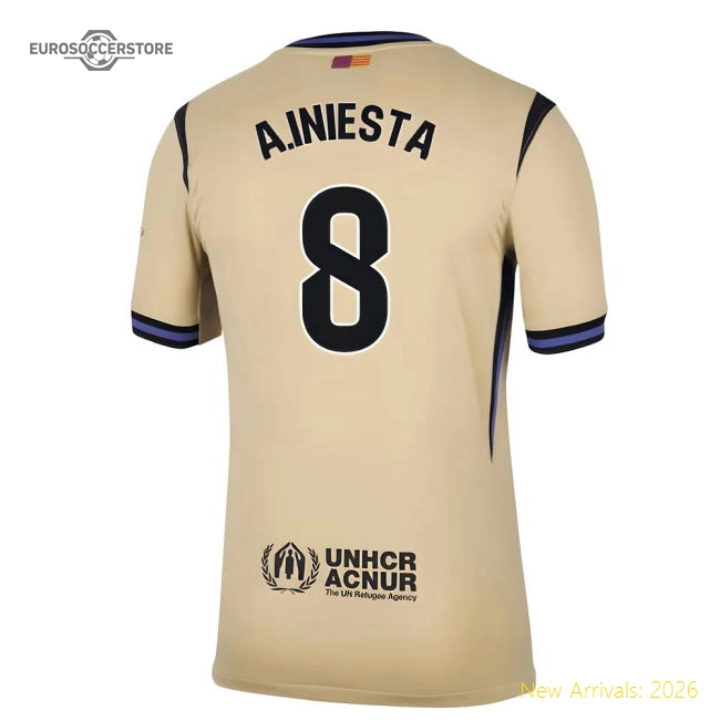 Premium High-Quality 2025-2026 Barcelona Away Shirt (A.Iniesta 8)