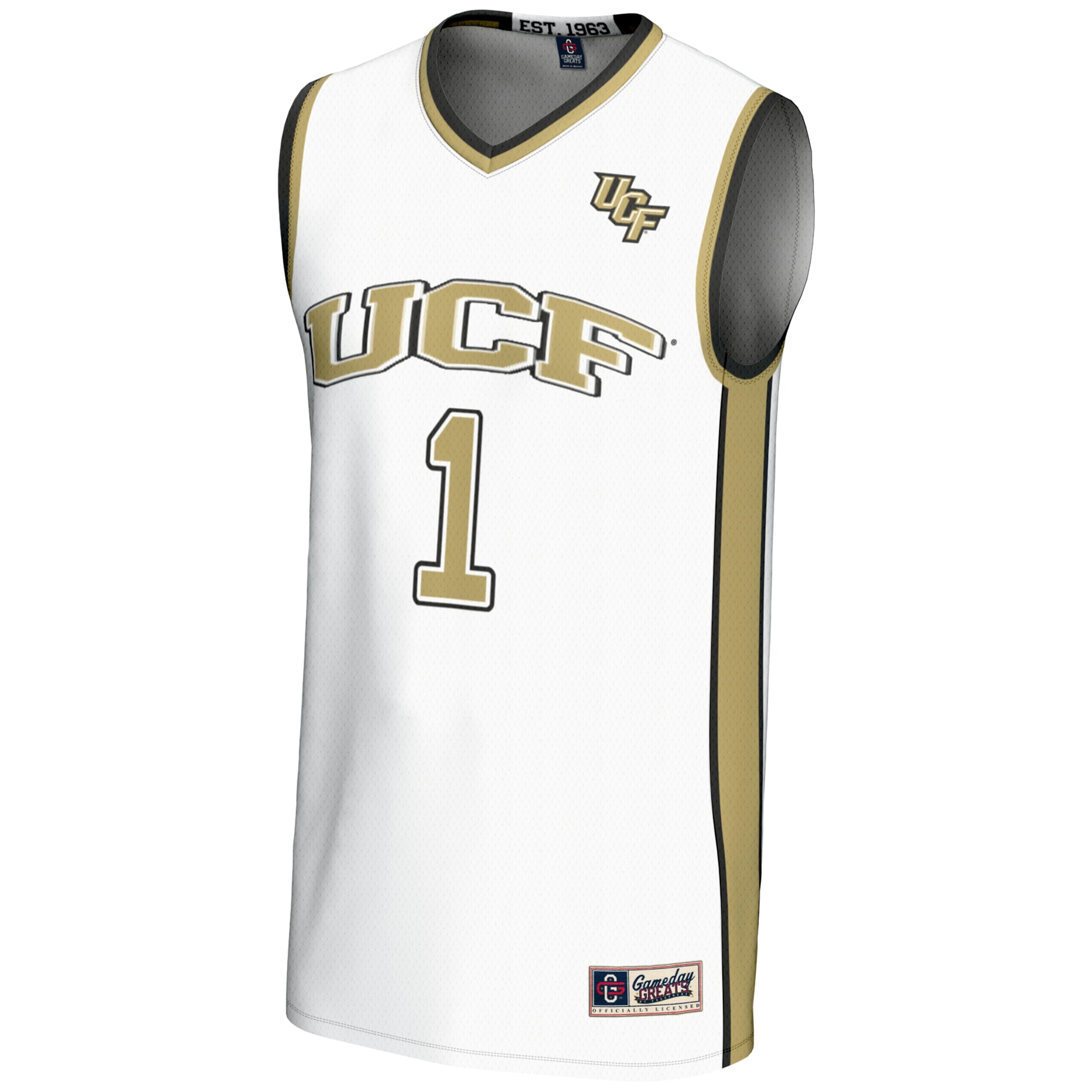 [NJP] UCF Knights GameDay Greats Unisex Lightweight Basketball Jersey - White