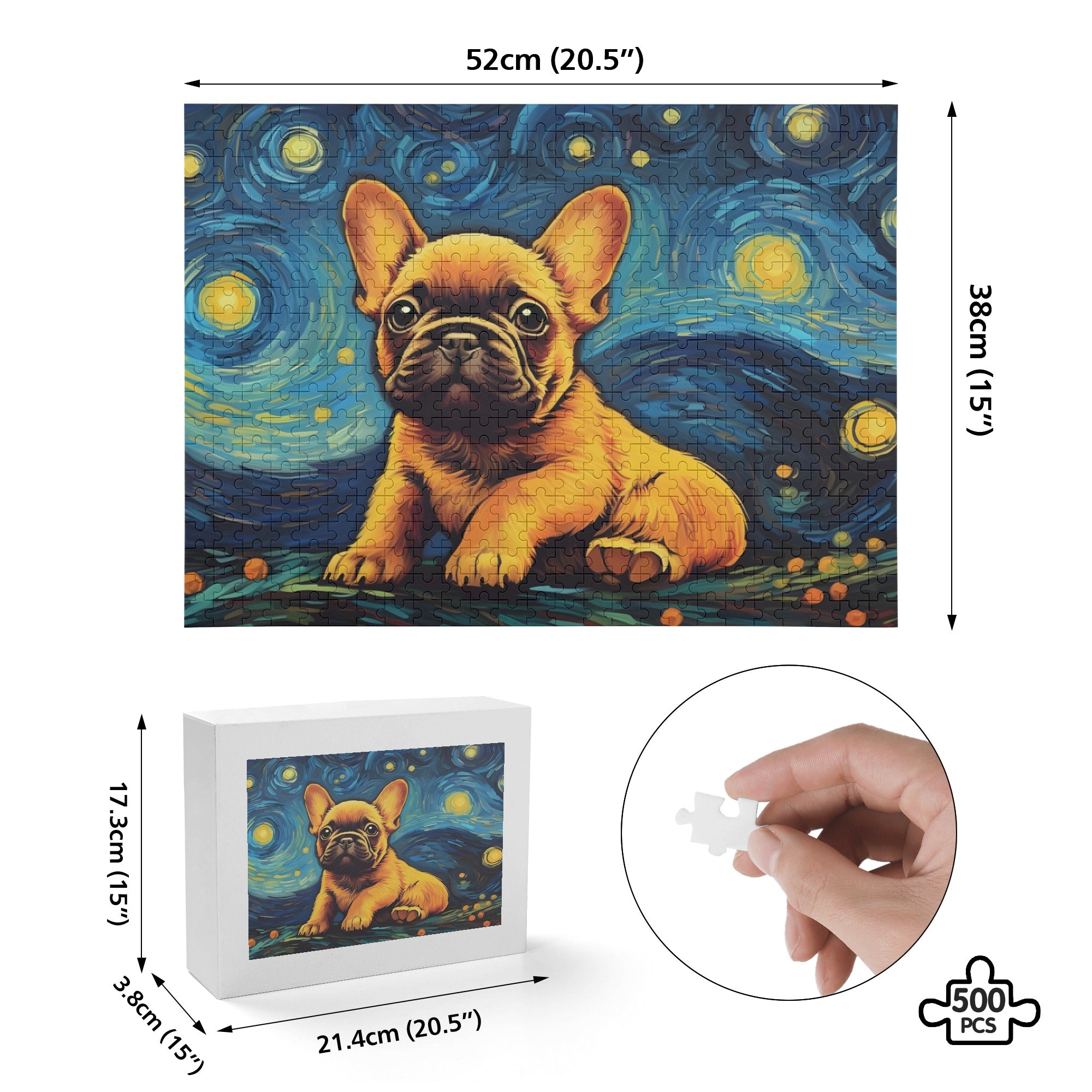 Belle - Breed-specific Puzzle For French Bulldogs | Durable Build