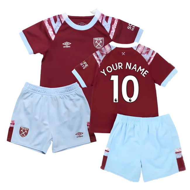 West Ham official style Home Kit 2022-2023 (Toddler