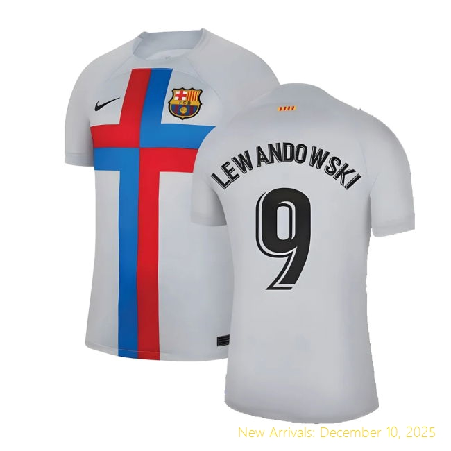 2022-2023 Barcelona Barca Premium Third Shirt (LEWANDOWSKI 9)