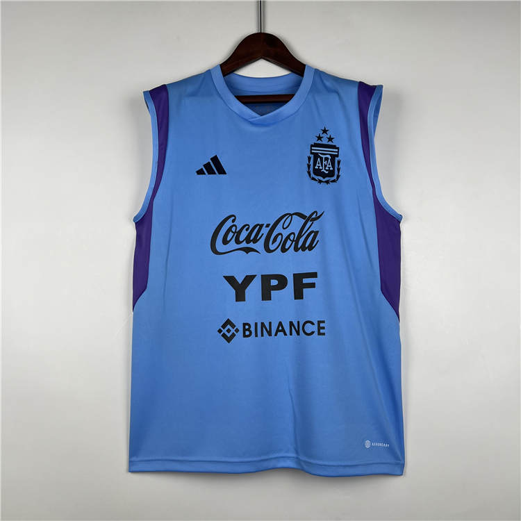 Argentina 2022 Soccer Jersey Football Blue Training Vest - Official