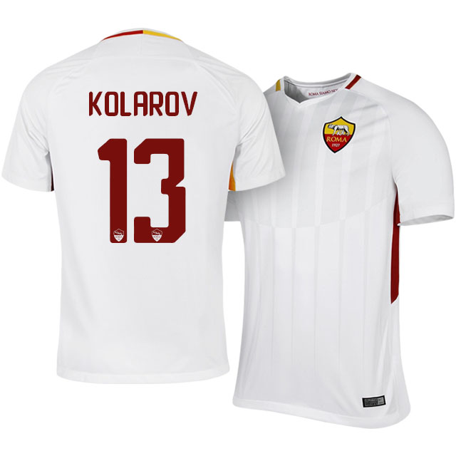 Authentic Roma Away 201718 Aleksandar Kolarov 13 Soccer Jersey Shirt