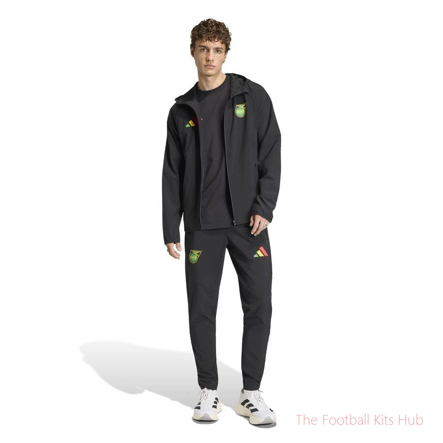 Jamaica Training Jacket Windbreaker Tiro 26 Travel - Black