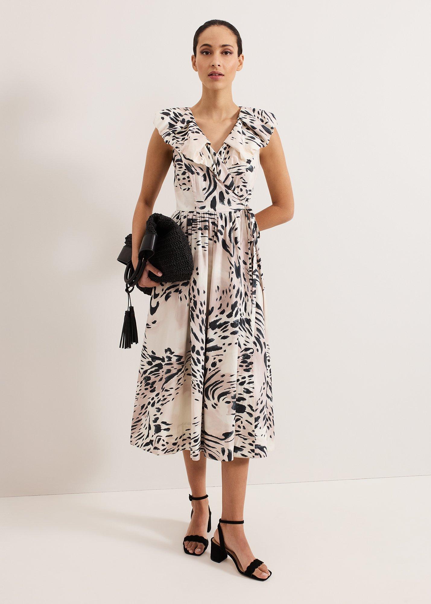 Trix Leopard Wrap Dress