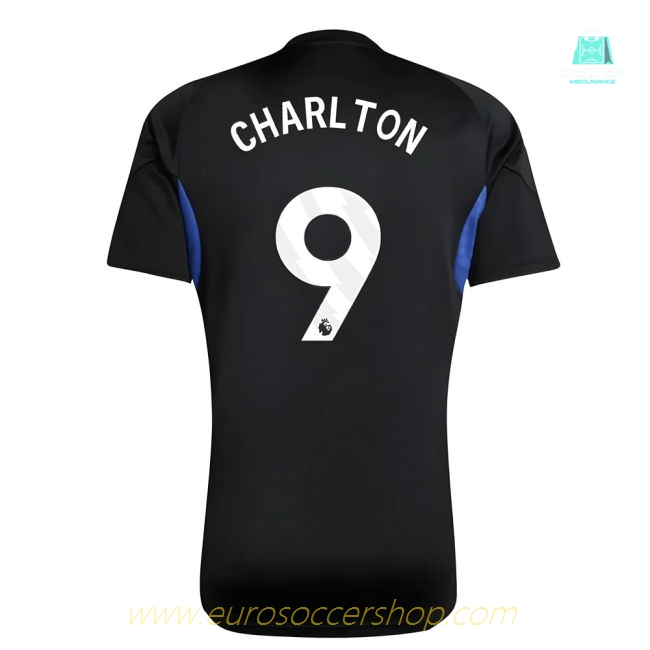 2025-2026 Man Utd EU Training Jersey (Black) - Kids (Charlton 9)