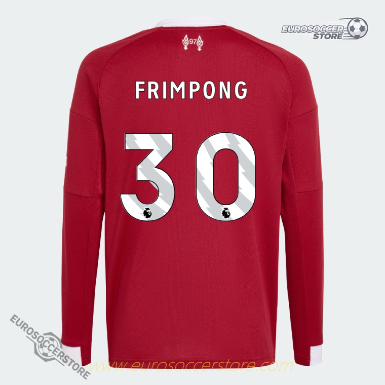Liverpool 25-26 Home Long Sleeve FRIMPONG 30 Jersey