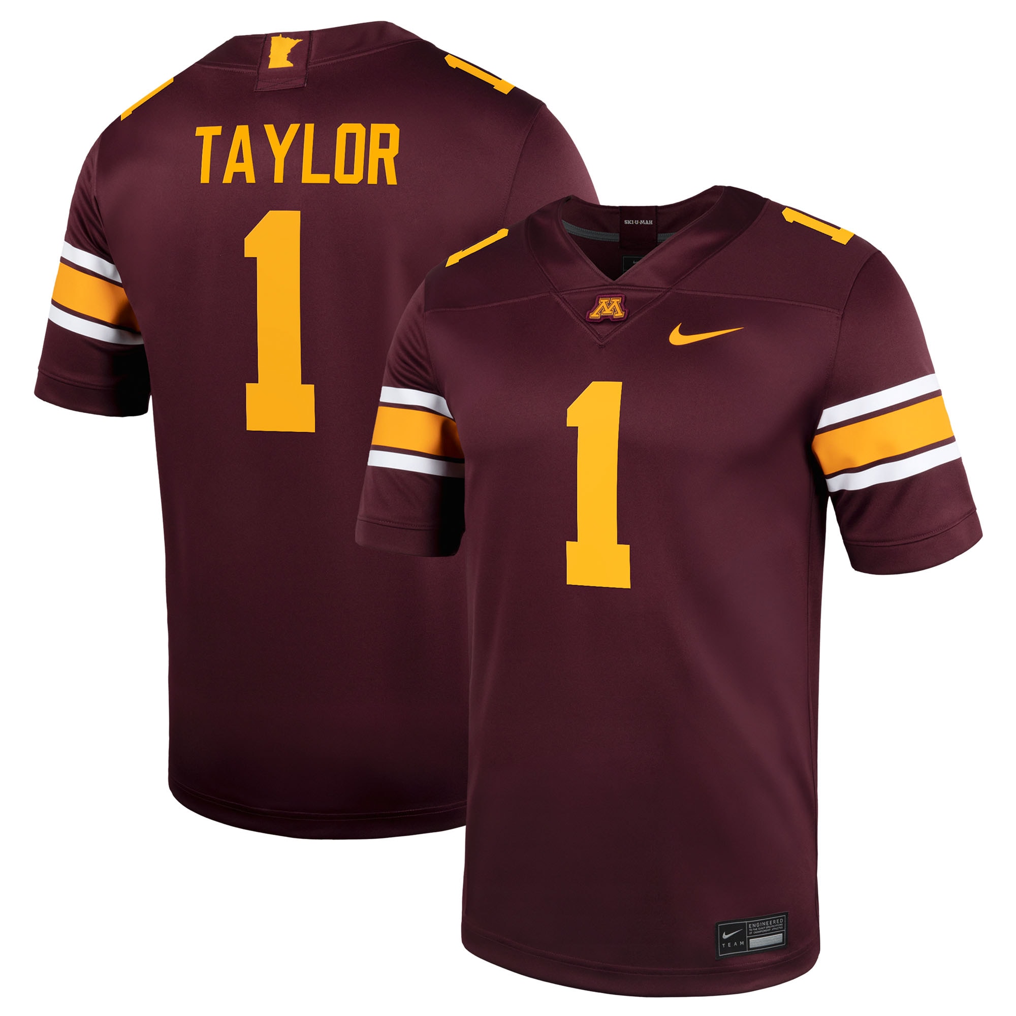 Darius Taylor Minnesota Golden Gophers Home Men's NIL Football Game Jersey - Maroon