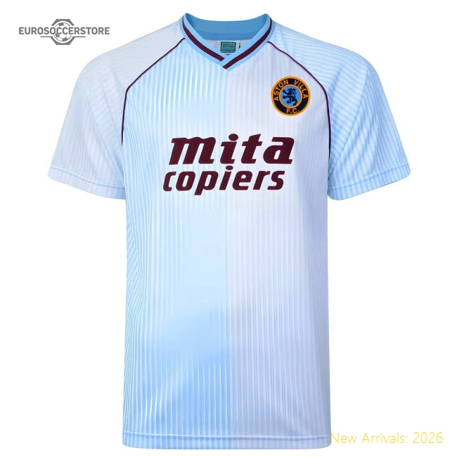 Score Draw Aston Villa 1988 Away Retro Authentic Football Jersey