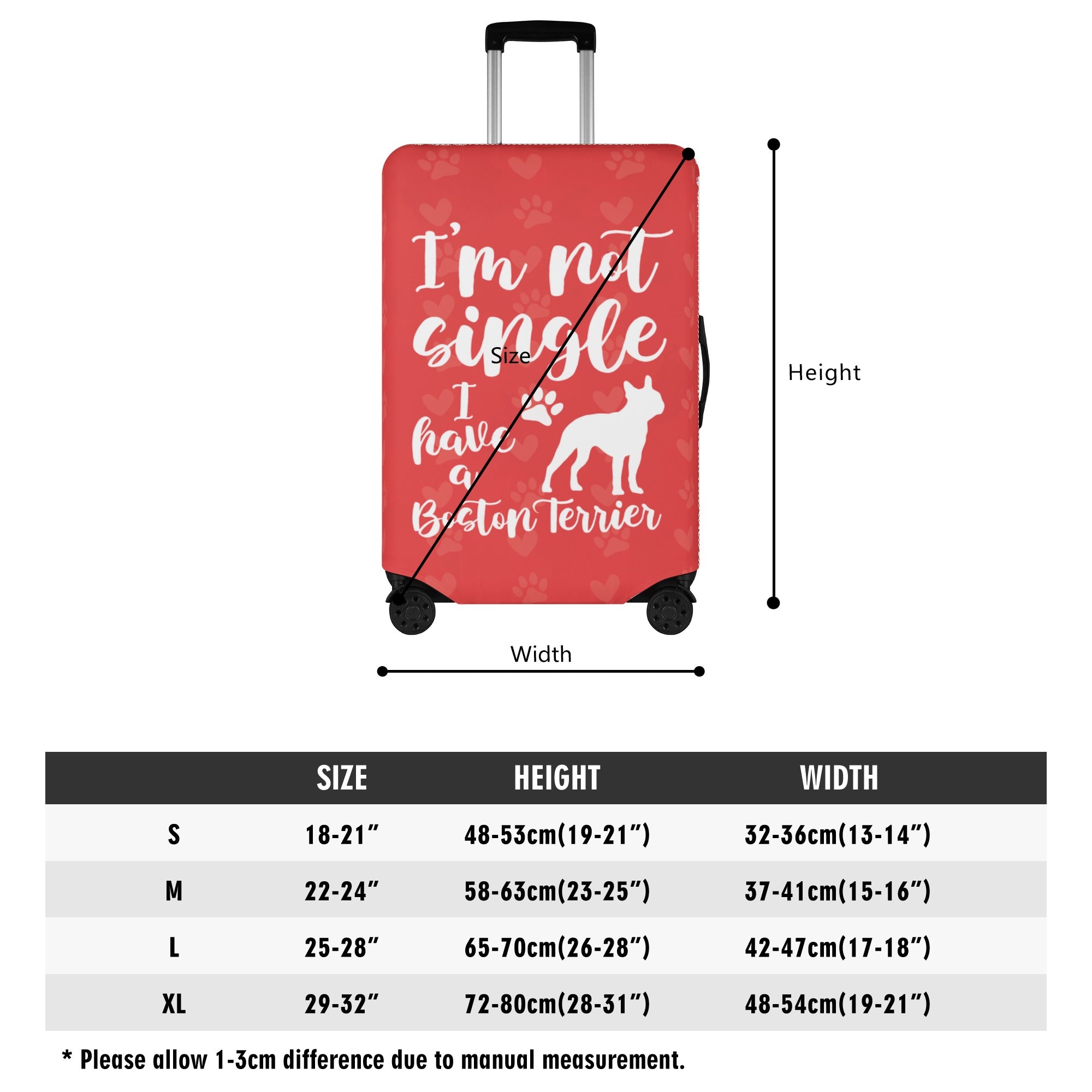 - Non-slip Luggage Cover For Boston Terrier Lovers For French Bulldogs