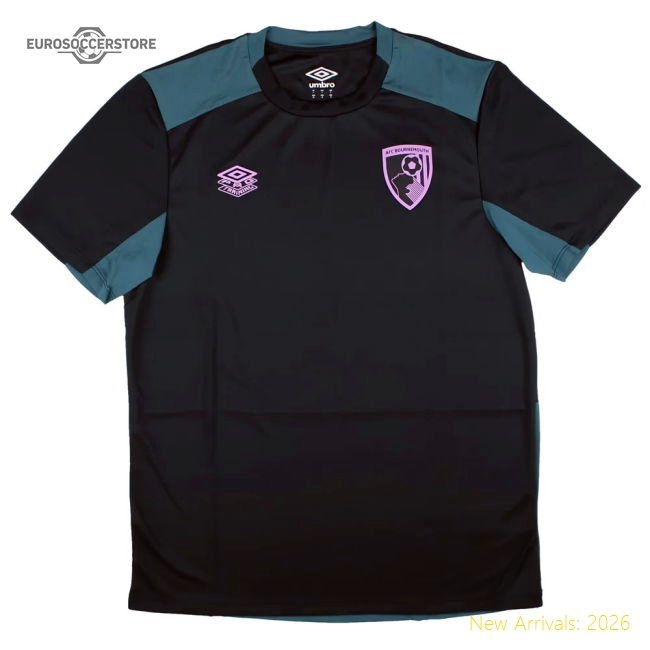 Official 2025-2026 Bournemouth Pro Training Tee (blueberry) - Premium