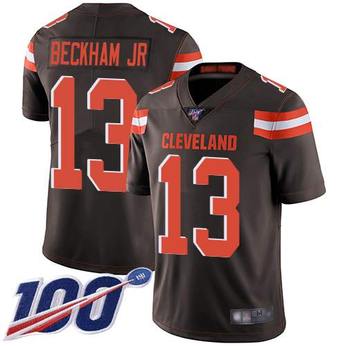 NFL C B Browns #13 Odell Beckham Brown Limited Jersey --v10