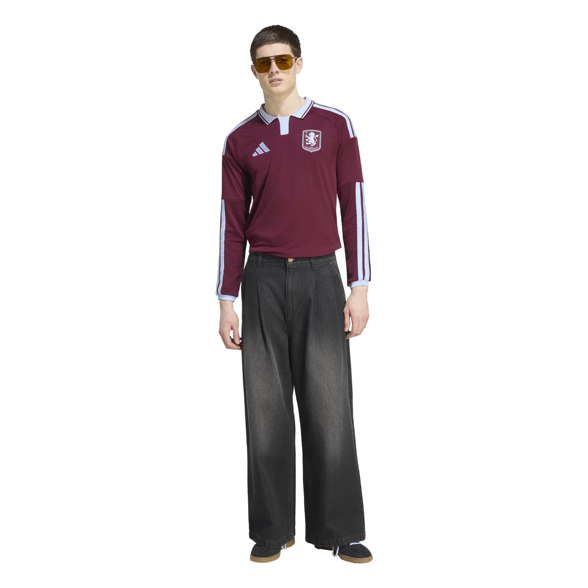 [SJH] Aston Villa Home 2026/27 Home Replica Long Sleeve Jersey - Claret