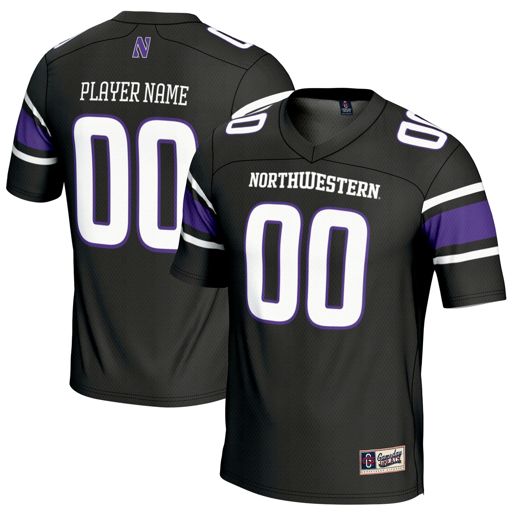 Northwestern Wildcats GameDay Greats NIL Pick-A-Player Football Jersey - Black