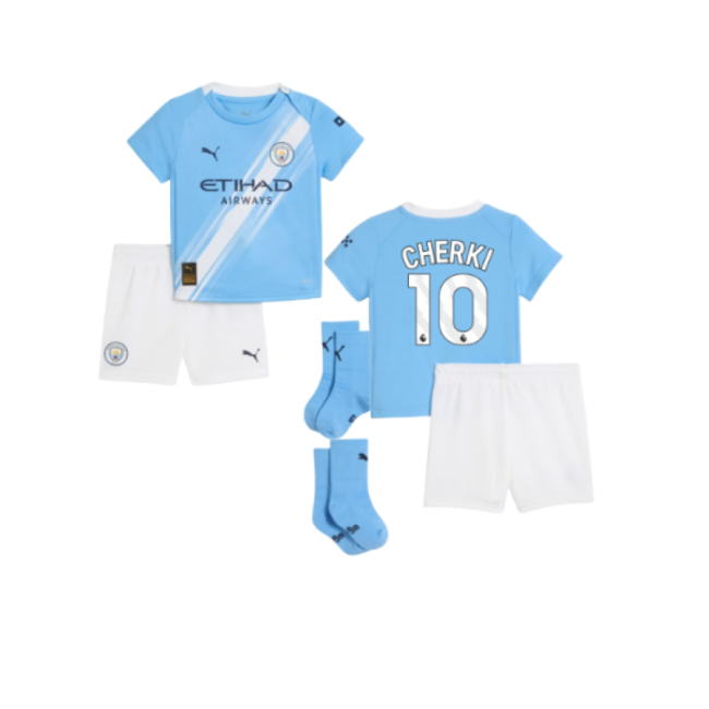 2025-2026 Man City Home Baby Kit (Cherki 10)