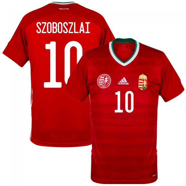 Hungary Euro 2020 Home Red Soccer Jersey Football Shirt Szoboszlai 10