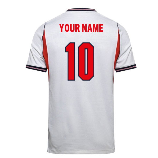2026-2027 England Home Shirt Team Kit Custom Name - Match Jersey