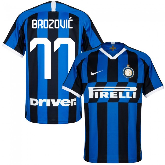 19-20 Inter Milan Home 77 Brozovic Shirt Soccer Jersey - Official