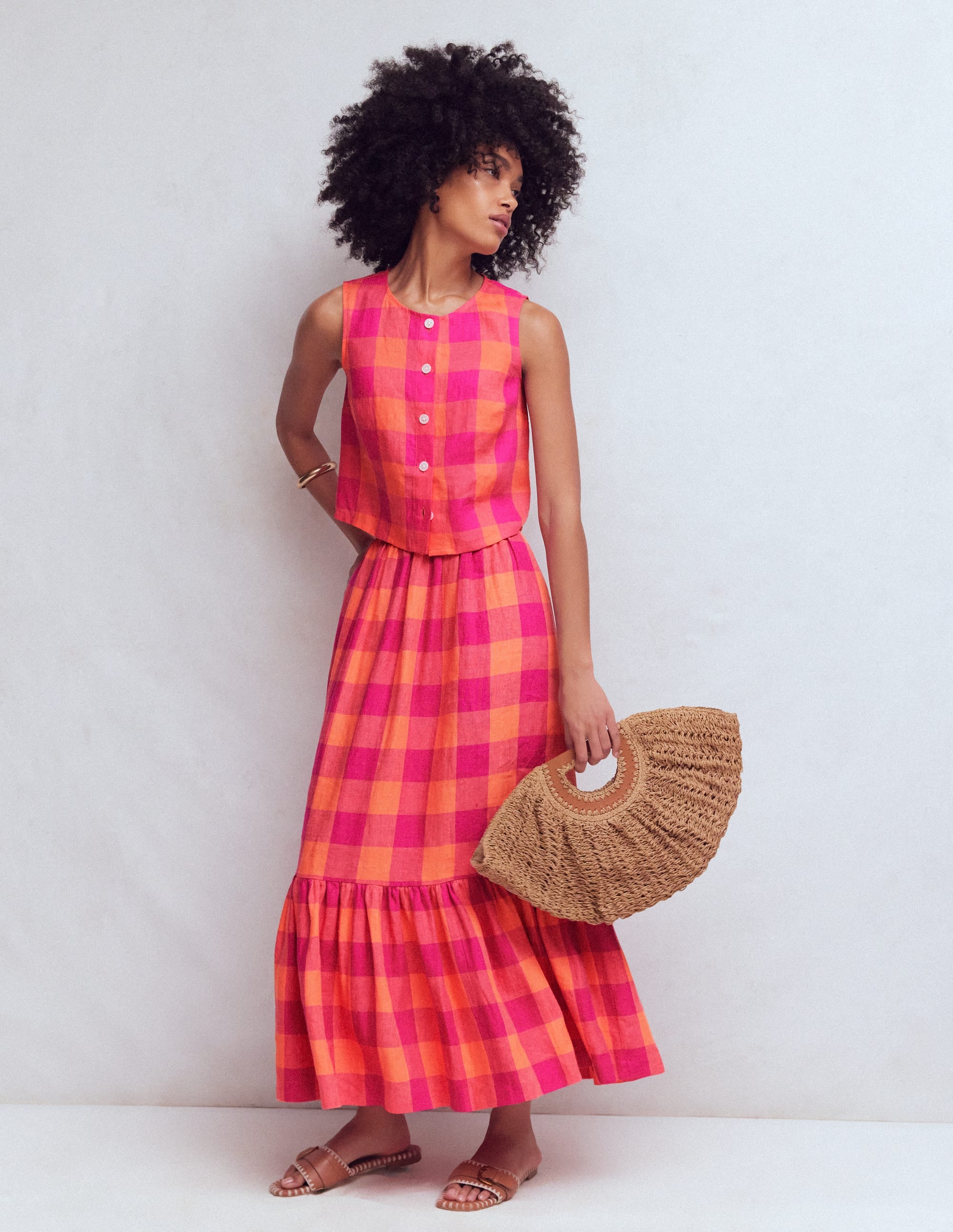 Abigail Linen Maxi Skirt