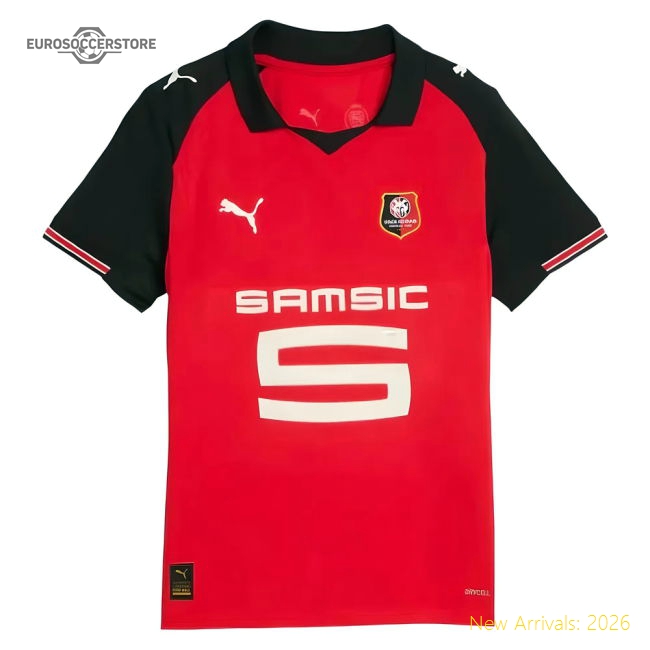 Rennes 2025-2026 Stade Rennais Home Shirt (Kids) (Wooh 4)
