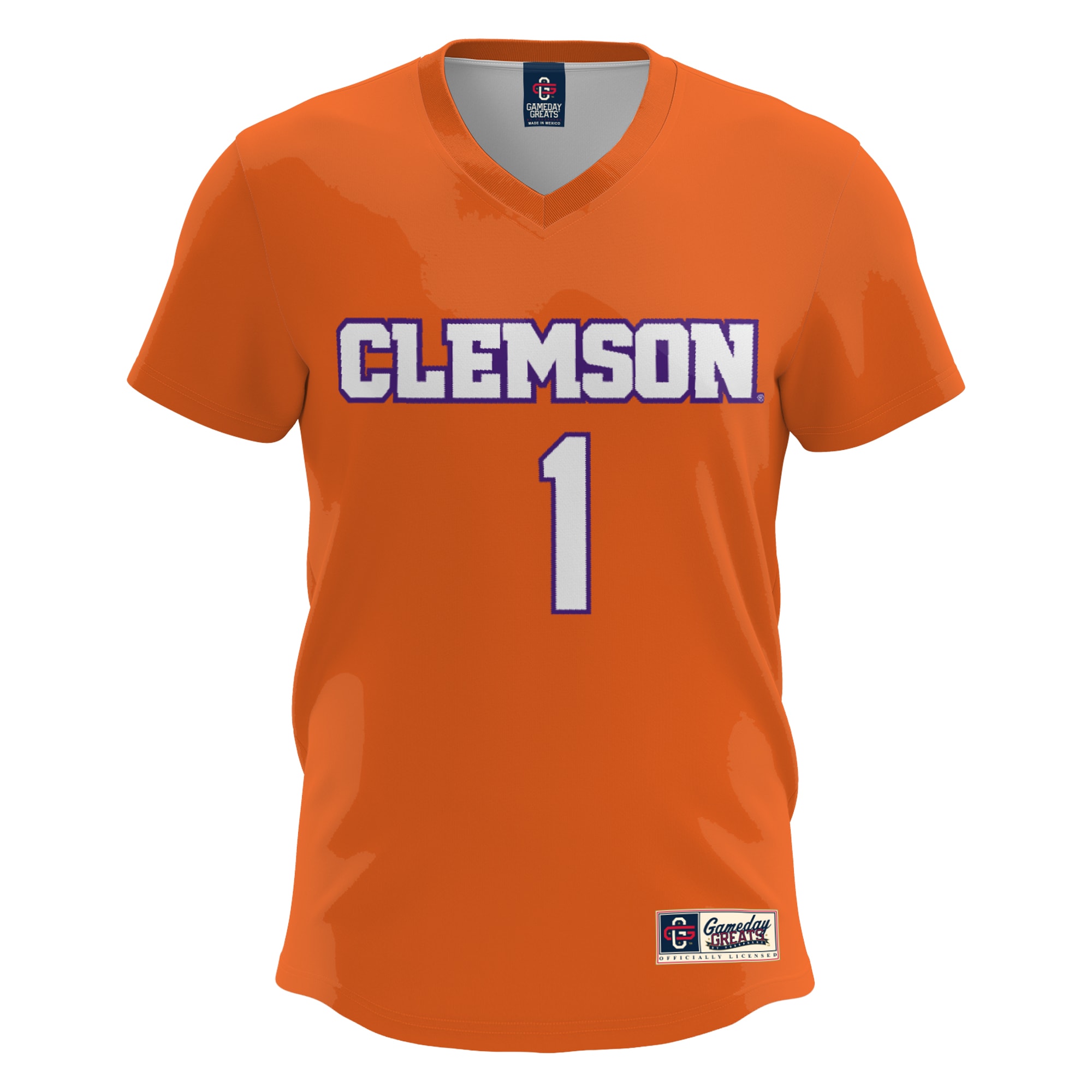 [NJP] Clemson Tigers GameDay Greats Unisex Lightweight Lacrosse Jersey - Orange
