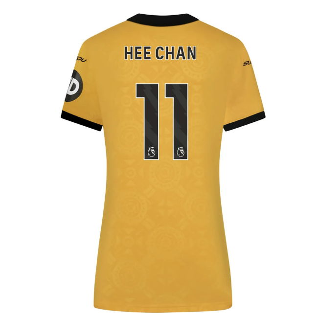 Match Quality Wolves Wolves Home Shirt Womens Hee Chan #11 New Rel...