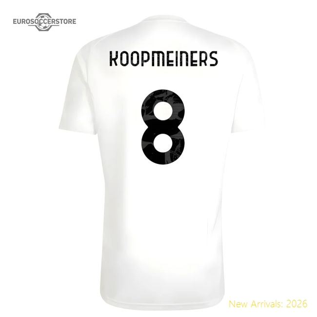 Best-Selling 2025-2026 Juventus Training Tee (White) (Koopmeiners 8)