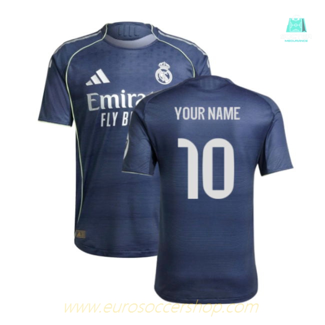 2025-2026 Real Madrid Authentic Away Shirt (Your Name)