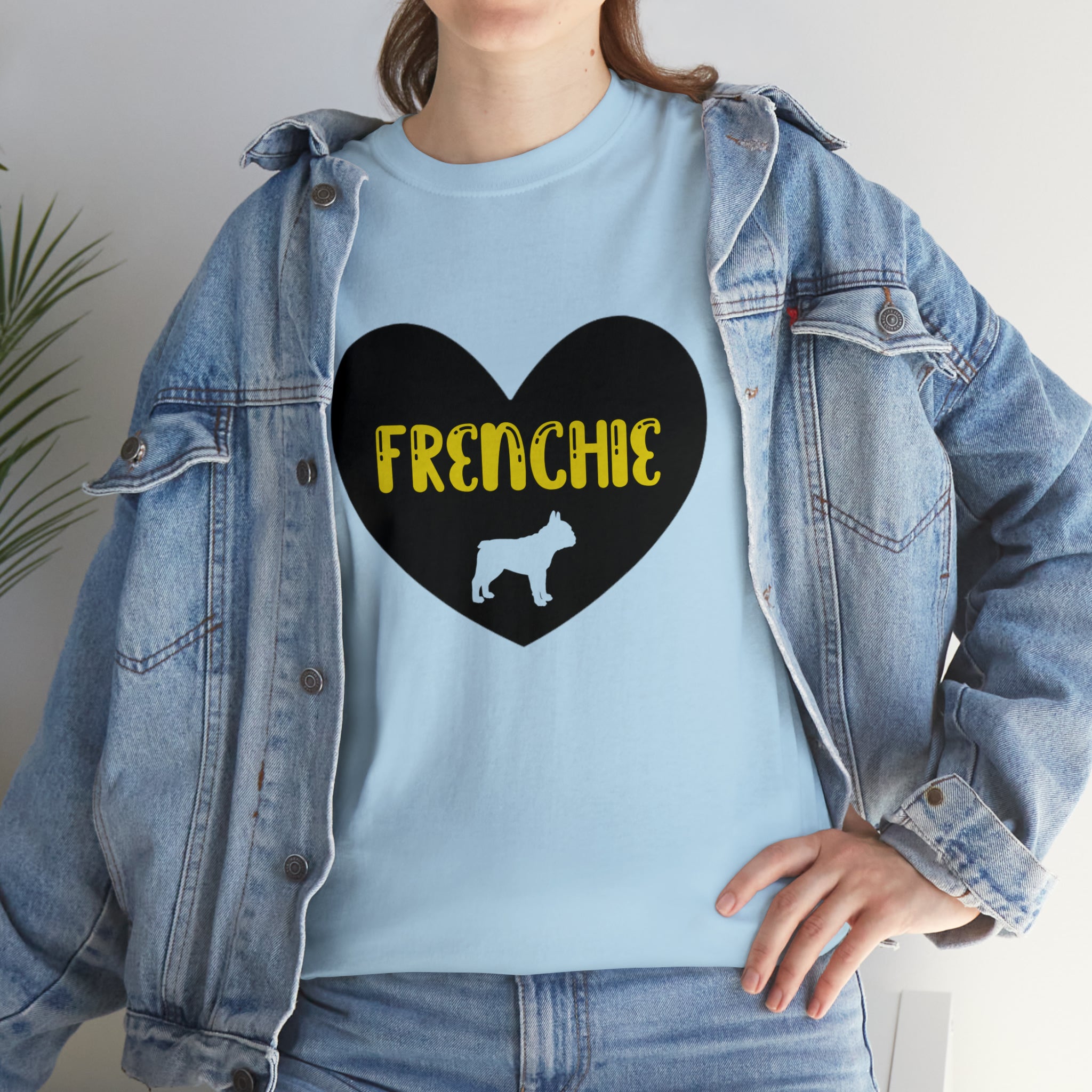 Premium Trendy Frenchie Love - Unisex Cotton T-shirt for Pet Enthusiasts